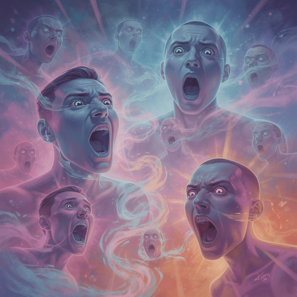 Abstract representation of human emotions in digital art